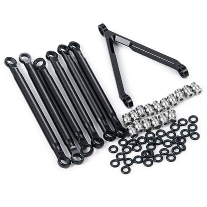 RC Modifications Spare Compatible with Axial for SCX24 for Deadbolt C10 for Gladiator 1/24 RC Car Upgrade Parts Metal Steering Link Rod Ball Joint Head End Set