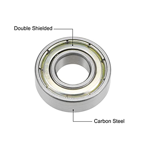 uxcell 699ZZ Deep Groove Ball Bearings Z2 9mm X 20mm X 6mm Double Shielded Carbon Steel 2pcs - size: 9mmx20mmx6mm
