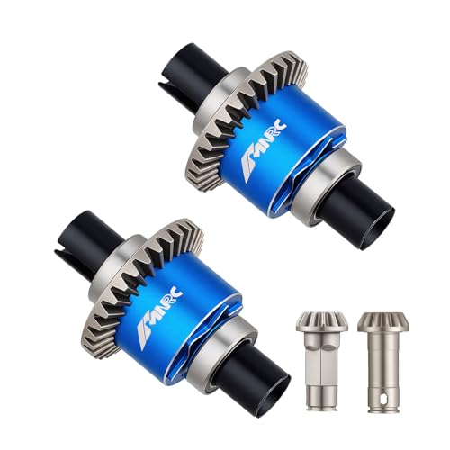 Steel Front Rear Differential Diff Input Gear Kit Compatible with Arrma Typhon Granite Mojave Grom Series Upgrade Part Blue - color: Blue