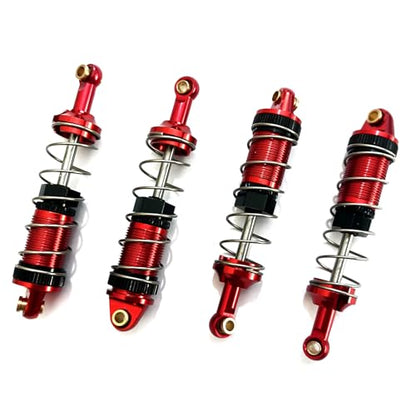 4-Pack RC Car Shock Absorbers Metal Shocks Damper Compatible with MJX Hyper Go 16207 16208 16209 16210 H16BM H16GT H16DR 1/16 Scale RC Car Upgrades Part