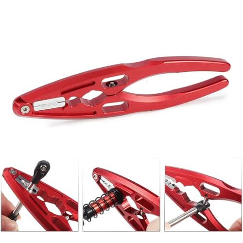RC Car Parts for Crawler Boats Drones Built 1/10 RC Car 1Pcs Aluminum Pliers Ball Joint Assembly Disassembly Tool Shock Body Shaft Holder(Red) - color: Red