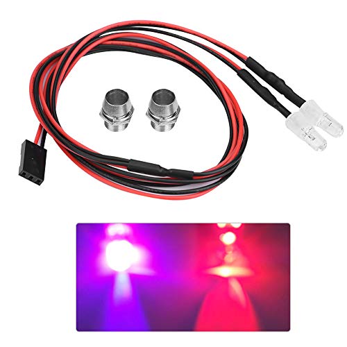 2PCS 5mm LED Lights for RC Cars, High Simulation Accessory with Superior Materials, Easy to Install for 1/10 Model Drift Car Vehicle (No. 10 Colored Light) - style: No. 10 colored light
