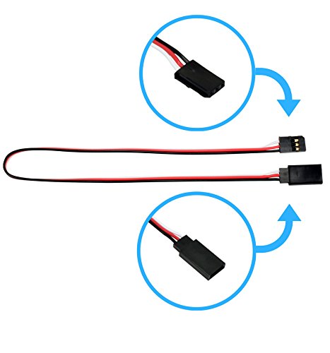 12" / 300mm Futaba Style Servo Extension - 5 Pack 1013
