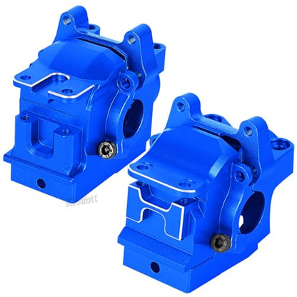 RC Aluminum Transmission Gearbox Case & 37T Diff Gear Upgrades Part for 1/10 Slash/Rustler/Stampede/Jato 4X4 4WD VXL/XO-1,Replace #6880#6881,Navy Blue - color: Navy Blue-(rc Upgrades Part）