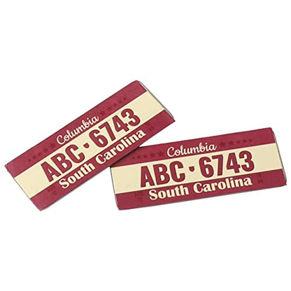 2PCS HIRCQOO Metal RC Car License Plate Decorations Accessories Compatible with Traxxas TRX-4 Tamiya CC01 Axial SCX10 D90 1/10 RC Crawler Car (ABC6743) - style: ABC6743