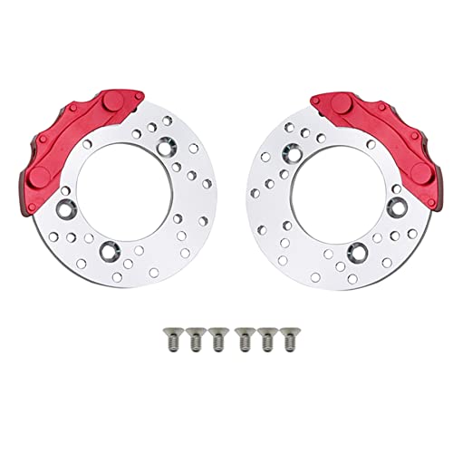 2pcs Brake Disc/Rotor Caliper TRX4 Portal Axle Housing for 1/10 RC Crawler TRX6 TRX-4 Bronco Defender Upgrade - color: Q