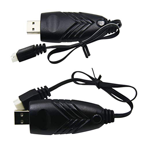 Blomiky 2 Pack 3S 1.5A Lithium Charger Cable Suitable for RC Car Boat Airplane Drone Airsoft 3 Cell Lipo Battery / 11.1V USB New 2