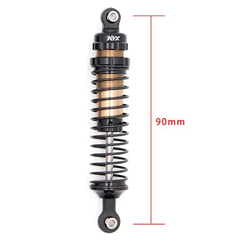 KYX Racing 90mm Metal Suspension Shock Absorber for 1/10 RC Crawler Car TRX-4 Axial Wraith SCX10 II D90 (2pcs)