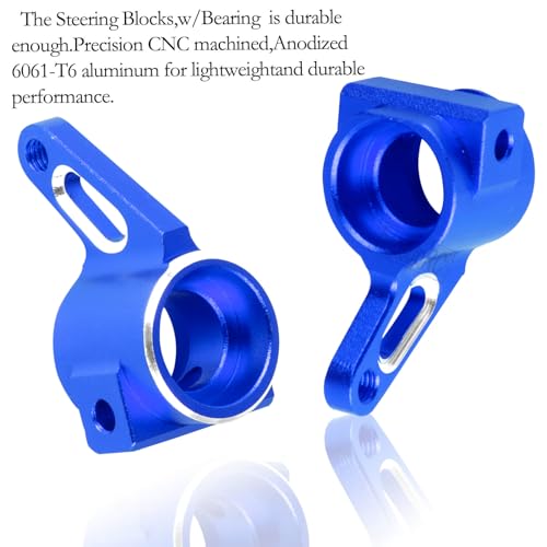 Upgrades Parts for 1/10 Slash VXL 2WD/Slash 2WD,Aluminum Front Rear Suspension A Arms & Caster Block&Steering Blocks&Rear Stub Axle Carriers,Navy Blue,(Only for Slash) - color: Blue(arm&caster Blocks Set)