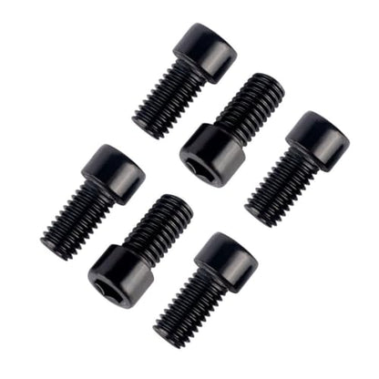 6Pcs Bike Screws M6x10 12 16 18 20 25 30 35mm Stainless Steel Socket Head Cap Allen Hex Bolt (Black, M6 x12mm) - color: Black, size: M6 x12mm