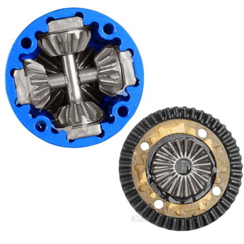 RC 43T/10T Front&Rear Diff Gear Differential Upgrades Part for 1/8 Kraton,Outcast,Notorious,Talion 6s BLX/EXB,1/7 Big Rock,Fireteam,Mojave 6s BLX,Navy Blue - color: Navy Blue-(upgrades）