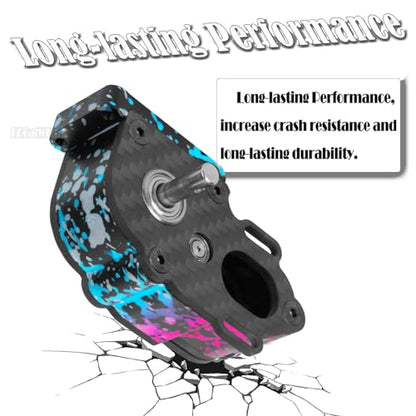 Aluminum LCG Transmission Gearbox Upgrades Part for 1/10 SCX10 SCX10 II 90046 RC Crawler Car,BRCatWPark RC Low Center of Gravity highperformance Transmission Gearbox,Colour