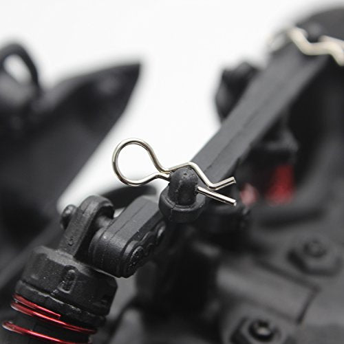 Hosim 50pcs Durable Stainless RC Car Shell Body Clip Pins, 0.8mm Universal Replacement Pins for 1/12 1/16 1/18 1/24 Scale RC Vehicles and Hosim 9112 9122 9123 RC Cars