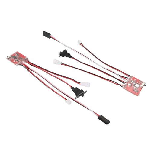 Brushed Electric Speed Controller, 30A RC Brushed ESC for DIY Mini RC Car or Boat w Brake, Two Way RC Brushed Motor Speed Controller for SCX24 1/24, K969 1/24