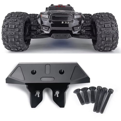 RC Bumper For Sledge 4WD Monster 1/8 RC Car Aluminum Alloy Front Rear Bumper Guard Upgrade Parts Repair Replacement Accessories(Rear) - size: Rear