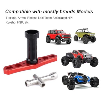 17mm Wheel Hex Wrench RC Wheel Hubs Wrench Tools for 1/8 1/10 Traxxas Arrma Redcat RC Car