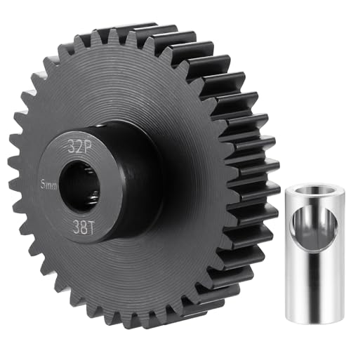 Steel 32P 5mm Pinion Gear 38T Motor Gears for 1/10 1/8 RC Car Parts - size: 38T