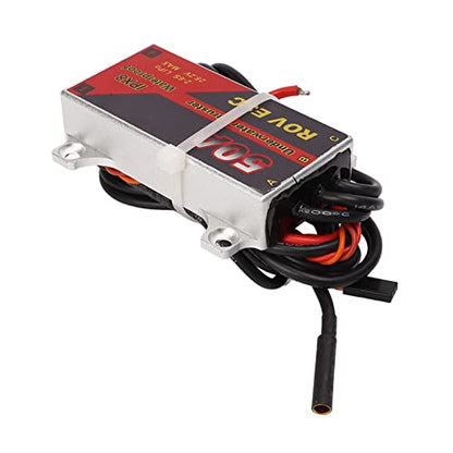 Brushless ESC, 50A IPX8 Waterproof CNC Aluminum Housing PWM Signal, Electronic Speed Controller for RC Cars Drones Boats Underwater Propellers