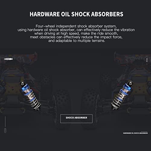 GoolRC WLtoys 124007 Brushless RC Cars, 1:12 Scale Remote Control Car, 4WD 75km/h High Speed Racing Car, 2.4GHz All Terrain Off Road RC Truck RTR with Metal Chassis for Adults