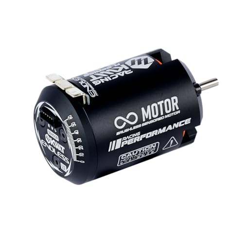 KWTRC Endless Brushless Motor, High-Torque & High-Efficiency RC Motor, Heat-Resistant, Lightweight Design, Compatible with 1/10 On-Road/Off-Road RC Race Cars (5.5T) - style: 5.5T