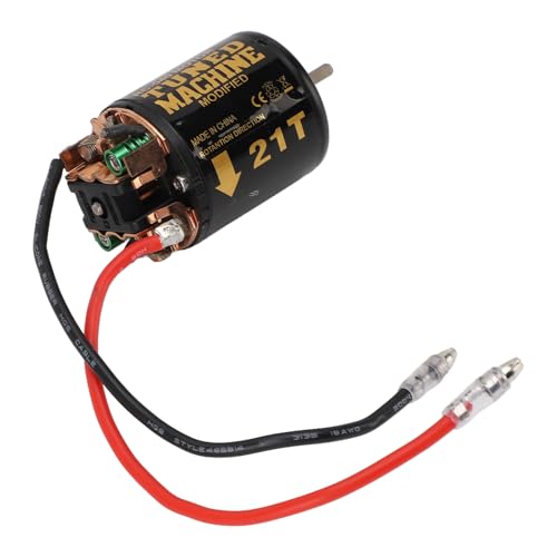 RC Car Brushed Motor 1/10 RC Crawler Car 540 Brushed Motor with Blue Heatsink for Axial Scx10 (21T) - size: 21T
