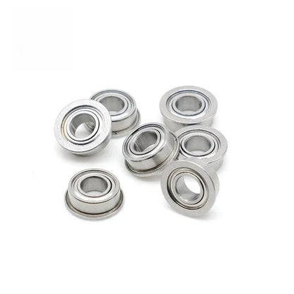10pcs F604ZZ Flange Ball Bearing 4x12x4mm ABEC-7 Metal Shield ZZ for Drone Micro Motor Precision Instruments - size: F604ZZ 4x12x4
