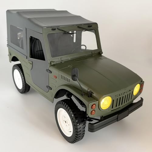 WPLDEWAN WPL C84 RC Rock Crawler RC Truck 4x4 Jimny RTR Remote Control Truck Off Road 1/10 Scale All Terrain Hobby Car with 370 Motor Proportional Throttle Steering Leaf Spring Chassis