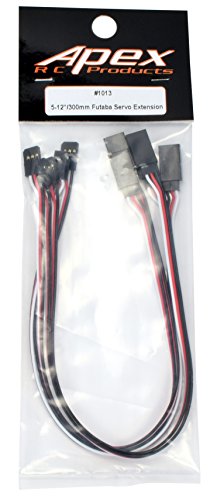 12" / 300mm Futaba Style Servo Extension - 5 Pack 1013