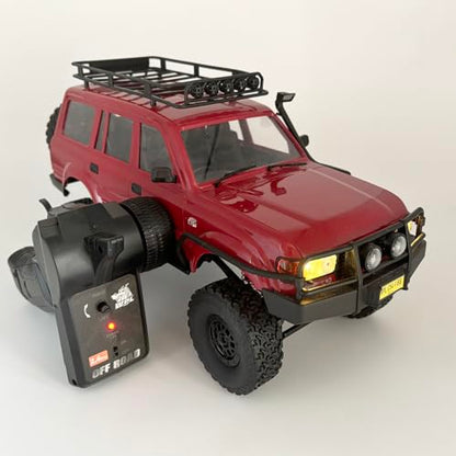 HLSFWDRIVE WPL C54-1 RC Crawler 1/16 RC Truck Off Road RTR | RC Rock Crawler 4x4 All Terrain Proportional Control 260 Motor Upgraded Chassis Counter Rotating Gearbox Hobby Toy Adult