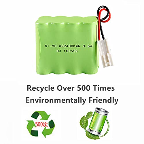 CBB 9.6V 2400mAh Ni-MH Battery Pack Rechargeable AA X Mode with EL-2P Connector for RC Toys Household Electric Appliances Lighting Equipment