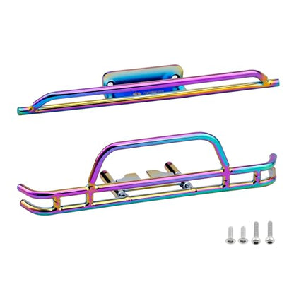 Colorful Electroplating Metal Front and Rear Bumpers Set for 1/18 HPI Venture18 Upgrade Parts
