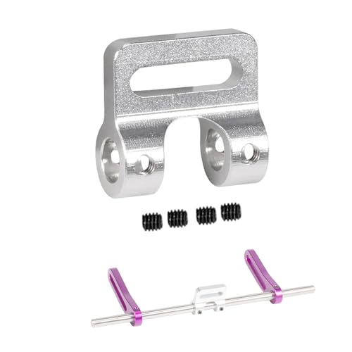AMK Aluminum Modular Fairlead 4.5mm Tube for Tow Winch Rope 1/10 Scale Bumper Mount Accessories for RC Crawler Axial SCX10 Element Enduro Gen7 Gen8 TRX6 TRX4 Upgrades (Silver) - color: Silver