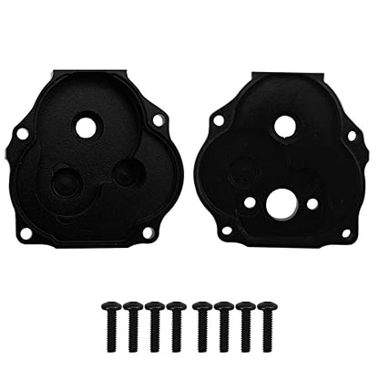ShareGoo Aluminum Alloy Transmission Gearbox Hoursing Gearbox Case Upgrades Parts Compatible with Traxxas TRX4M 1/18 RC Crawler Car (Black) - color: Black