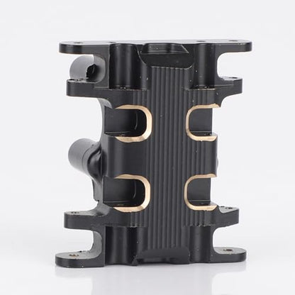 Penitue Brass Skid Plate for 1/30 Axial SCX30, Heavy-Duty Black Coating Chassis Accessories Counterweight for RC Crawler Upgrade