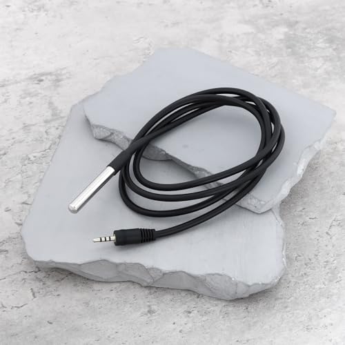 ECSiNG DS18-B20 Temperature Sensor -10°C to 85°C with 2.5mm Connecter 1m Compatible with Sonoff TH10/16