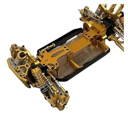 RC Cars Spare Parts for Wltoys 144001 144002 144010 124007 124008 124016 124018 124019 Metal Shock Absorber Oil Damper RC Car Upgrade Parts(Yellow) - color: Yellow