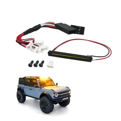 RC Car LED Roof Light Bar for Axial SCX30 1/30 Ford Bronco (Yellow Light Bar) - color: Yellow Light Bar