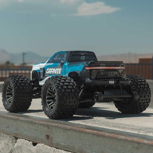 ARRMA RC Truck 1/10 Granite 4X4 223S BLX BRUSHLESS Monster Truck RTR, Blue | With DSC, Batteries and Charger Not Included, ARA4302V4T1 - color: Blue