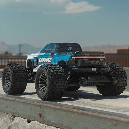 ARRMA RC Truck 1/10 Granite 4X4 223S BLX BRUSHLESS Monster Truck RTR, Blue | With DSC, Batteries and Charger Not Included, ARA4302V4T1 - color: Blue
