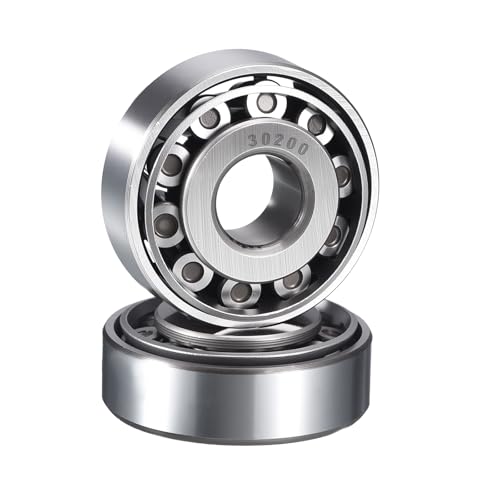 2 Pack 30200 Tapered Roller Bearing Cone and Cup Set | 10mm Bore 30mm OD 12mm Cup Width, Chrome Steel Wheel Bearings, ABEC-3 - size: 30200