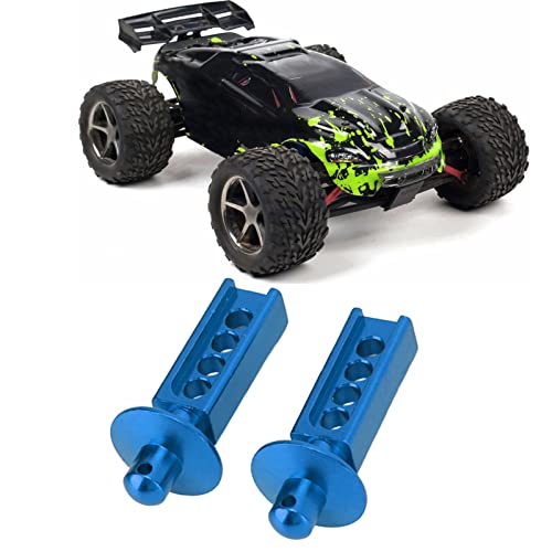 Dilwe 2Pcs RC Car Body Post, Aluminum RC Car Shell Holder Mounts RC Upgrade Parts Accessories, RC Body Mounts for Traxxas Mini E Revo Slash 1:16 3 Colors (Blue)