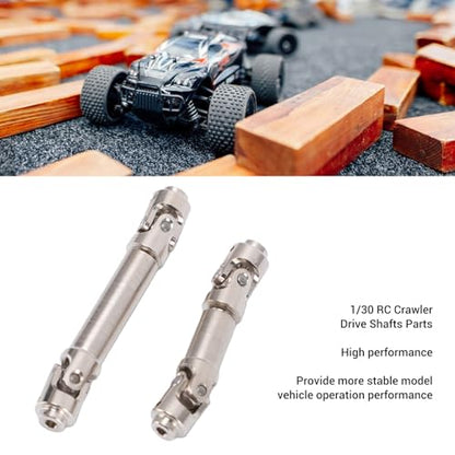 Keenso 1/30 RC Crawler Drive Shafts Set, Steel Upgrade Parts for SCX30, High Strength Metal Design, Enhanced Performance for Remote Control Vehicles