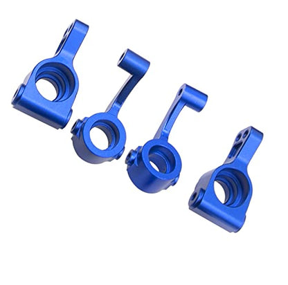 ShareGoo Metal Steering Hub Blocks & C-Hub Carriers Caster Blocks & Rear Stub Axle Carriers Compatible with Horizon ECX 1/10 2WD Ruckus Axe Brutus Circuit AMP MT/DB Crush RC Car Tuck (Dark Blue) - color: Dark Blue