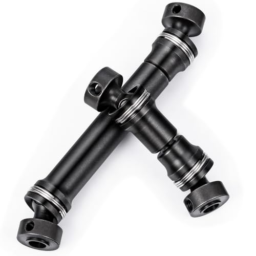 MORLORDY 2Pcs Driveshafts Hardened Steel Center Drive Shaft for 1/16 Scale Mini E-REVO/E-Revo VX/Slash 4WD/ Summit/Summit VXL RC Truck Upgrade Part