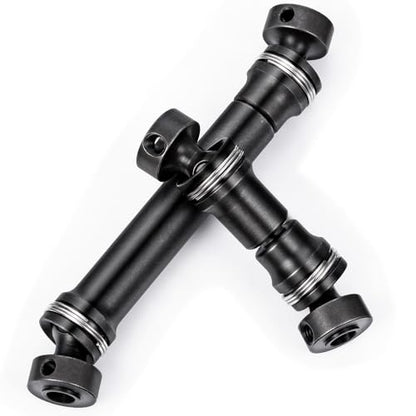 MORLORDY 2Pcs Driveshafts Hardened Steel Center Drive Shaft for 1/16 Scale Mini E-REVO/E-Revo VX/Slash 4WD/ Summit/Summit VXL RC Truck Upgrade Part