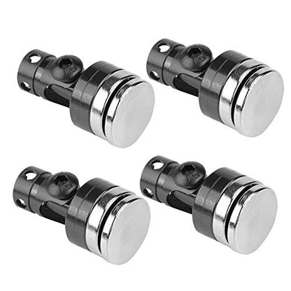 Drfeify 4PCS RC Aluminum Alloy Magnetic Body Post Mount Accessory Fit for SCX10 4WD 1:10 RC Car Model (Black)