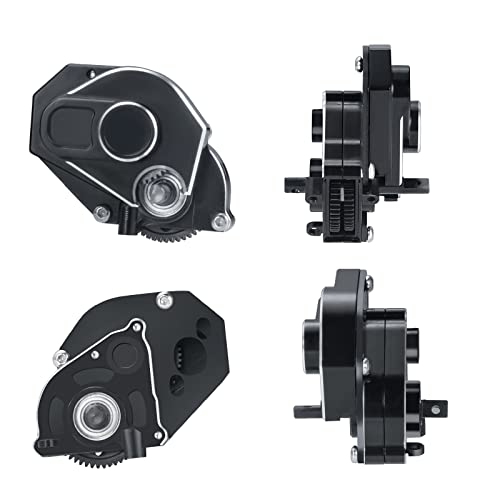 RC 2-Speed Metal Transmission Case Gearbox for 1/24 Axial SCX24 Vehicles | Suit for AXI90081 C10 JLU CRC B-17 AXI00005 AXI00006 Crawler