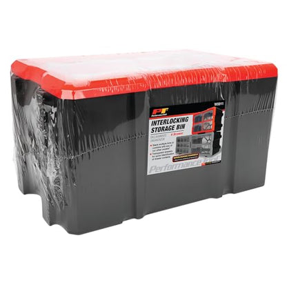 Performance Tool W5911 4-Drawer Interlocking Storage - Ideal for Organizing Tools and Hardware with Secure Interlocking System