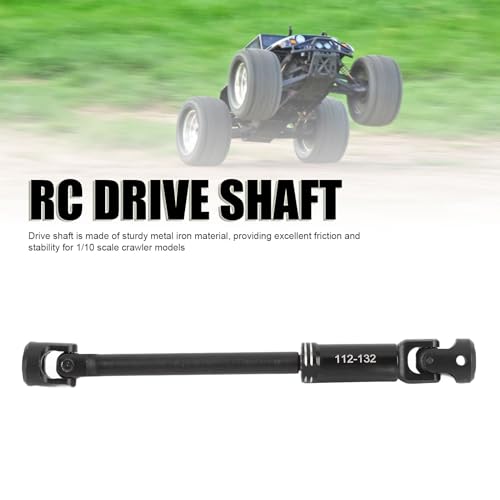 RC Drive Shaft, Metal RC Car Crawler Drive Shaft with Screws for SCX10 1/10 Cars (112-132MM - size: 112-132MM