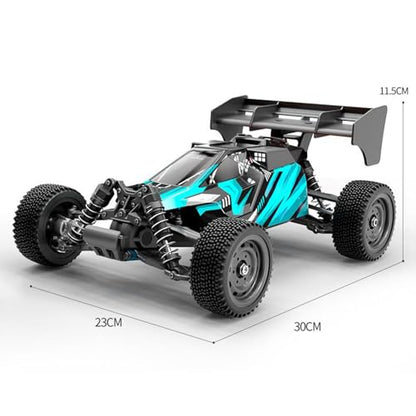 TOUCAN RC HOBBY 16202Pro 1/16 RWD Remote Control Off Road Vehicle 35A ESC Splash Proof 17G Servo Electric Muti-Terrain RC Model Car LED Light for Adult - color: Blue